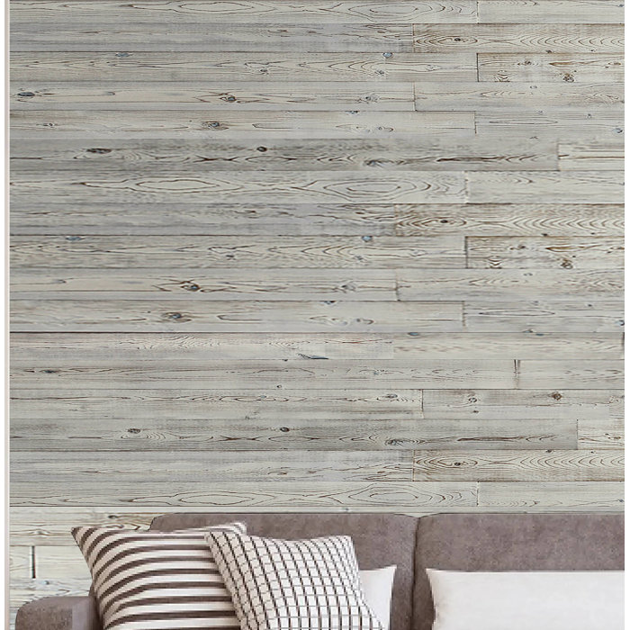 Porpora 5" x 47" Peel and Stick Shiplap Wall Paneling in Gray Wayfair